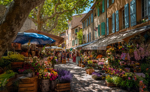 marché dans la drôme provençale, Mollans sur Ouvèze